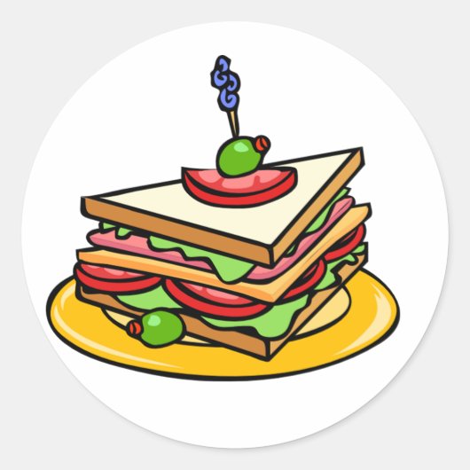 Stickers sandwich triangle (Devant)