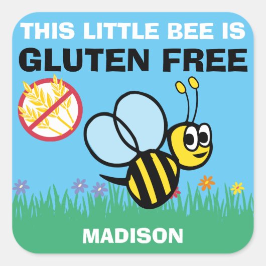 Stickers sans gluten Bumblebee Celiac (Devant)