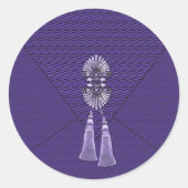 Stickers Sapphire Blue Tassel élégant (Devant)