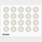 Stickers Satin Pearl 30e anniversaire de Mariage (Feuille)