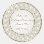 Stickers Satin Pearl 30e anniversaire de Mariage (Devant)