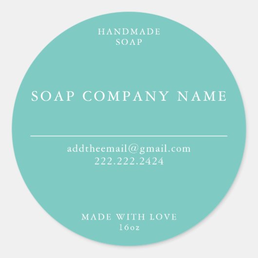 Stickers savon (Devant)