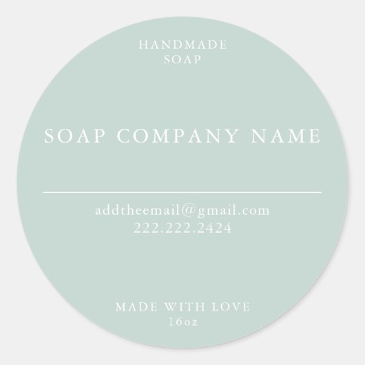 Stickers savon (Devant)