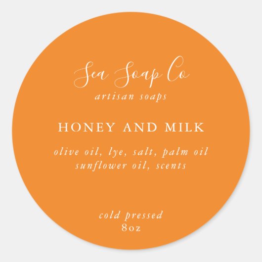 Stickers savon personnalisables (Devant)