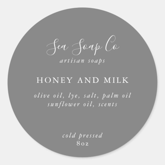 Stickers savon personnalisables (Devant)