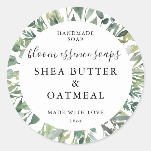 Stickers savon personnalisables (Devant)