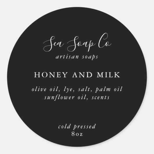 Stickers savon personnalisables (Devant)