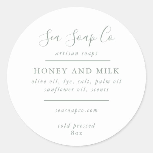 Stickers savon personnalisables (Devant)