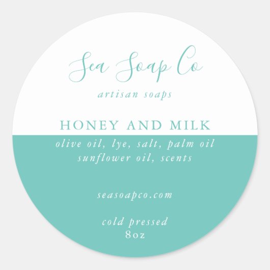 Stickers savon personnalisables (Devant)