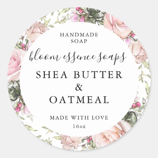 Stickers savon personnalisables (Devant)