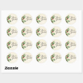 Stickers Sceau à enveloppe vintage (Feuille)