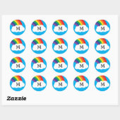 Stickers Sceau arc-en-ciel mou pour enfants Nom En (Feuille)