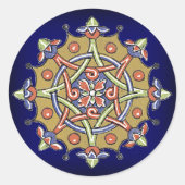 Stickers Sceau d'art géométrique élégant (Devant)
