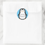 Stickers Sceau de nom de Penguin mignonne pour enf (Sac)