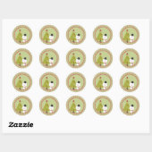 Stickers Sceau d'enveloppe Snowman Christmas Tree (Feuille)