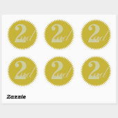 Stickers Sceau d'or 2e prix (Feuille)