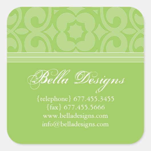 Stickers Sceau Enveloppe Chic (Devant)