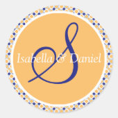Stickers Sceau Mariage Monogram S (Devant)