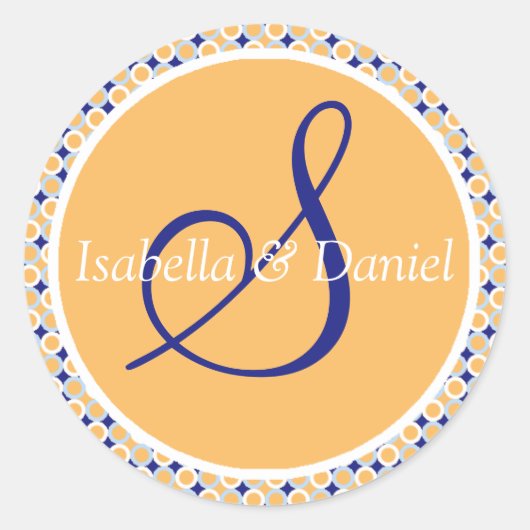 Stickers Sceau Mariage Monogram S (Devant)