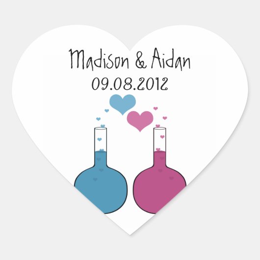 Stickers Science de mariage d'amour (Devant)