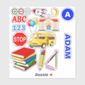 Stickers Scolaires Amusants (Activités Enfants) (Feuille)