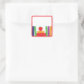 Stickers scolaires avec livres scolaires (Sac)