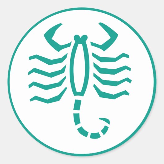 Stickers Scorpion Horoscope Zodiac Scorpion (Devant)