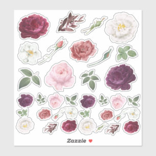 Stickers Scrapbooking rose - Ensemble d'Artisanat 