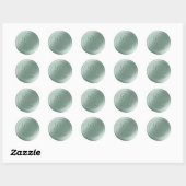 Stickers Seafoam Green 2 Letter Monogram Wax Seal (Feuille)