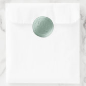 Stickers Seafoam Green 2 Letter Monogram Wax Seal (Sac)