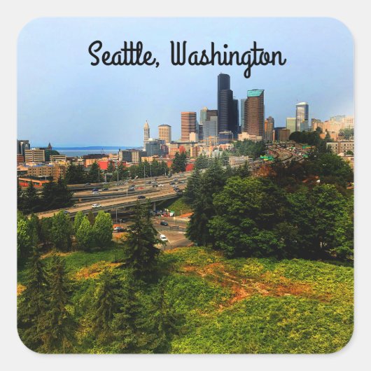 Stickers Seattle Skyline #3 (Devant)