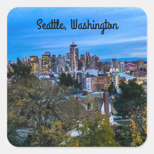 Stickers Seattle Skyline #7