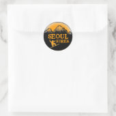 stickers Seoul Corée orange snowboard (Sac)