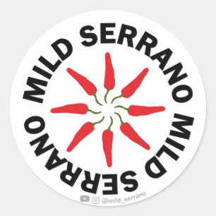 Stickers Serrano 3 pouces doux
