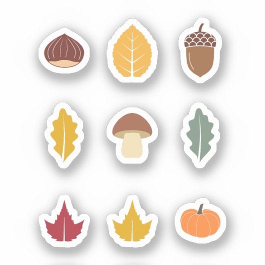 Stickers Set Automne (Recto)