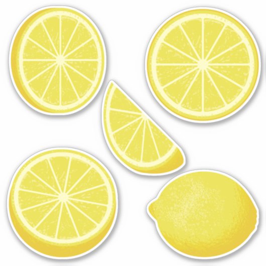 Stickers Set Icon Lemon (Devant)