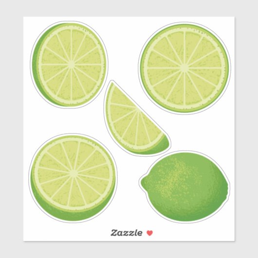 Stickers Set Icon Lime (Feuille)