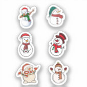 Stickers Set Stickers Snowmen (Recto)