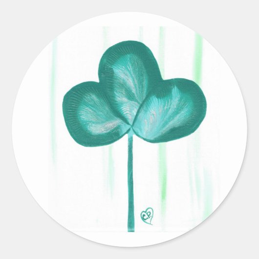 Stickers Shamrock Abstrait à 3 feuilles (Devant)
