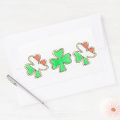 Stickers Shamrock Lucky Clover de la Saint Patrick (Enveloppe)