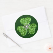 Stickers Shamrock parties scintillant Et Fleur (Enveloppe)