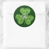 Stickers Shamrock parties scintillant Et Fleur (Sac)