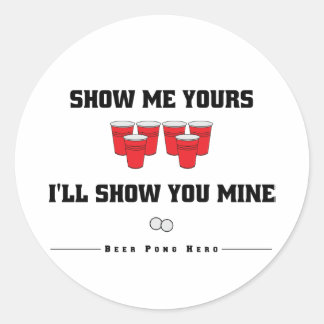 Stickers Show et Tell Beer Pong