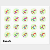 Stickers Sidney Salamander amusants (Feuille)