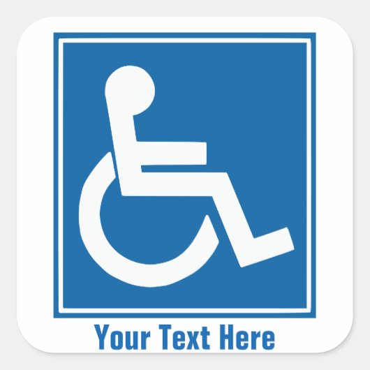 Stickers Signe Handicap (Devant)