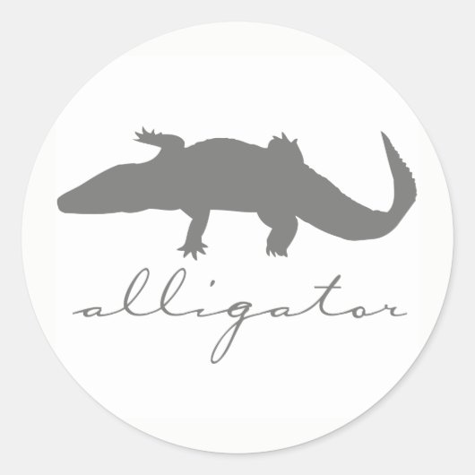 Stickers Silhouette Alligator (Devant)