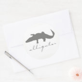 Stickers Silhouette Alligator (Enveloppe)