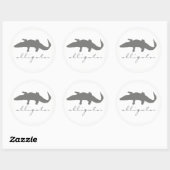 Stickers Silhouette Alligator (Feuille)