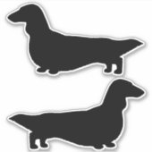Stickers Silhouette Chien Longue (Devant)