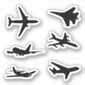 Stickers Silhouette de l'avion (Devant)